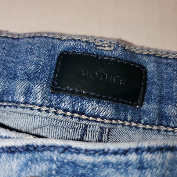 MOTHER Mid Rise Dazzler Ankle Fray Jeans in We The Animals - Picture 5 of 11